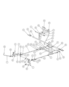 Brake Assembly Diagram and Parts List for M48-KW 53BB5DAV750-19-HP Cub Cadet Lawn Tractor